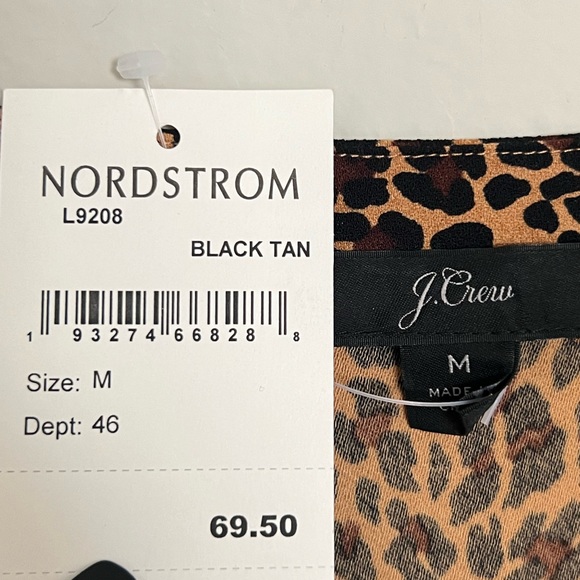 NWT | J. Crew | Leopard Wrap Blouse | Size Medium - Picture 5 of 7